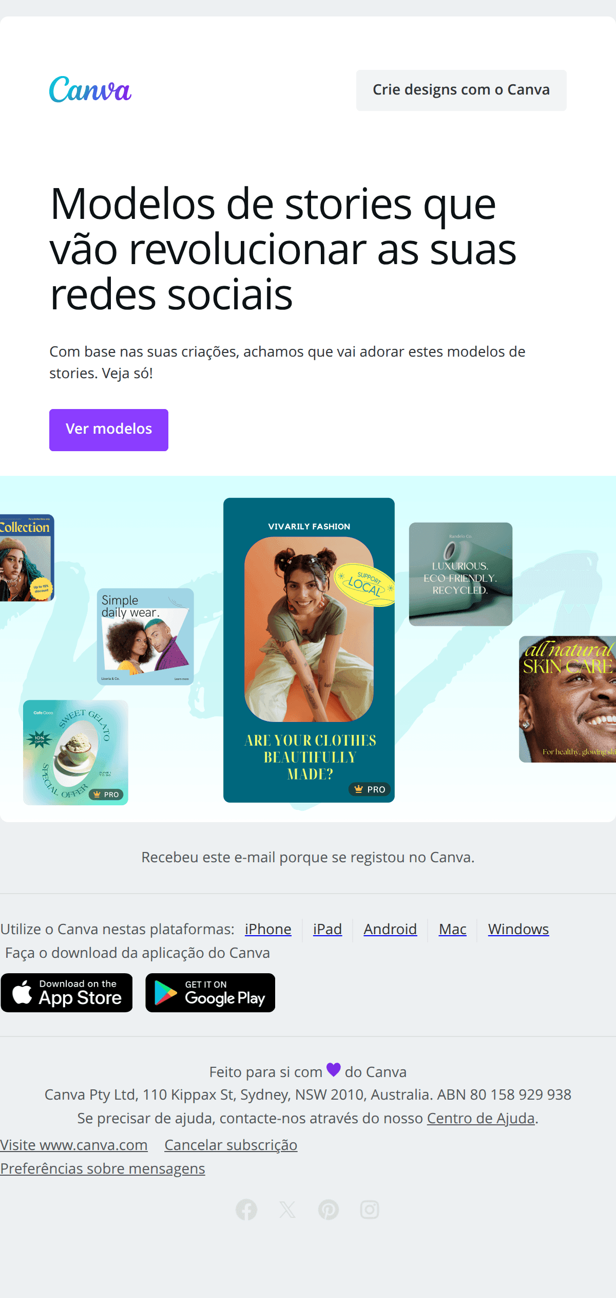 Canva: Recomendações com base nos seus designs