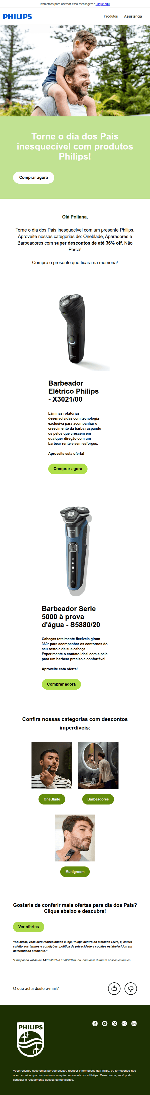 Philips: Você já comprou o presente de dia dos Pais?🎁