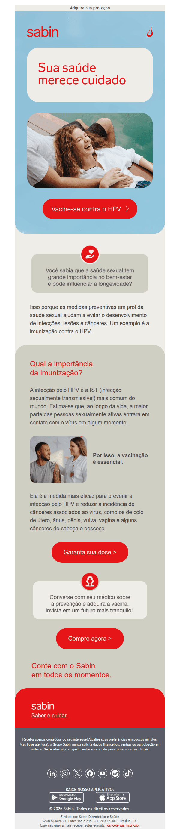 Sabin: @name, seu futuro pode ser mais tranquilo!