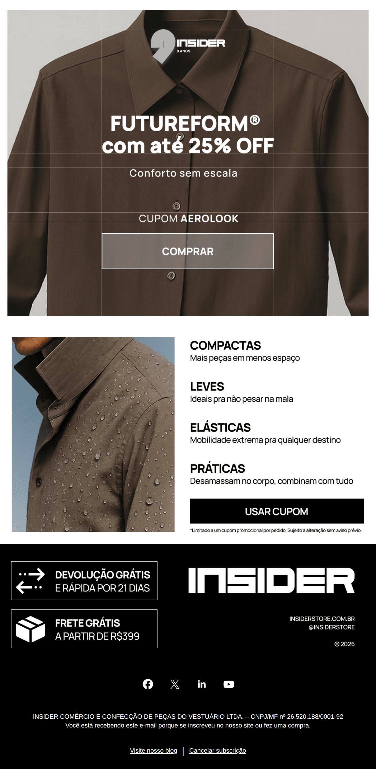 Insider: LEVES NA VIAGEM