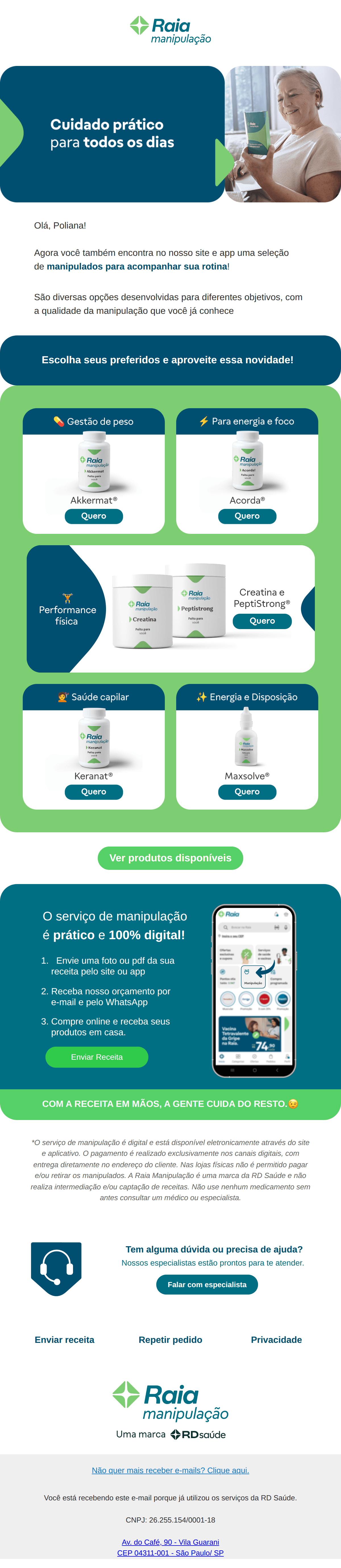 Raia: Manipulados para o seu dia a dia