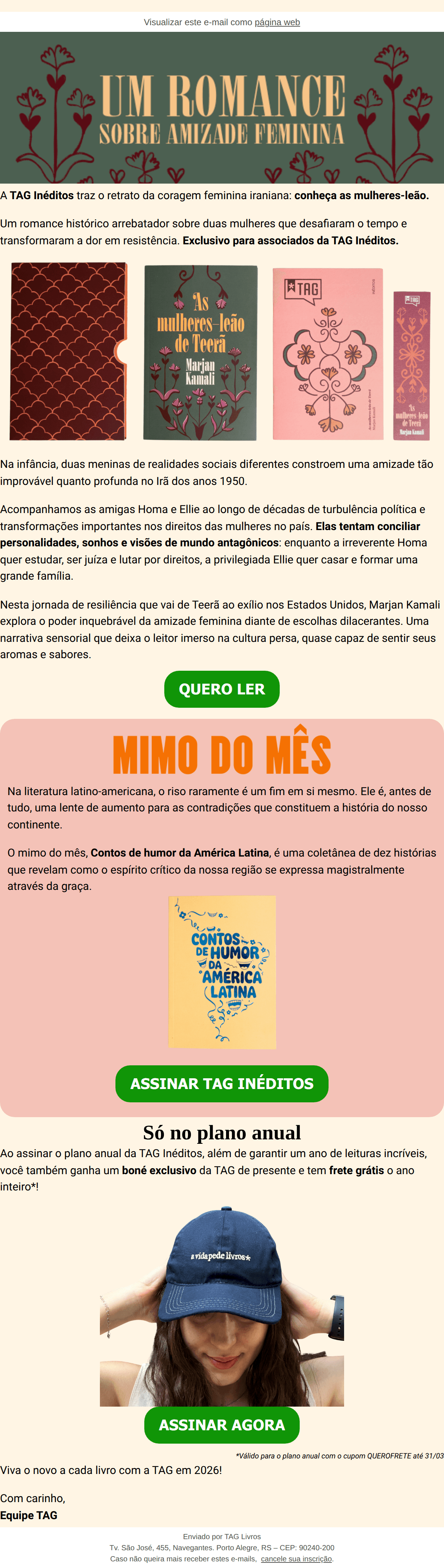 Tag Livros: A TAG Inéditos traz As mulheres-leão de Teerã pra você se apaixonar