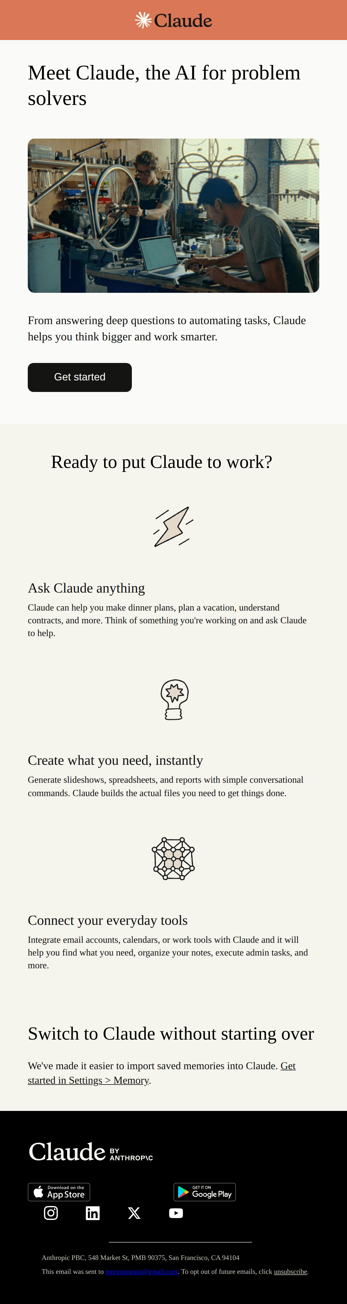 Anthropic: Welcome to Claude — let’s get started