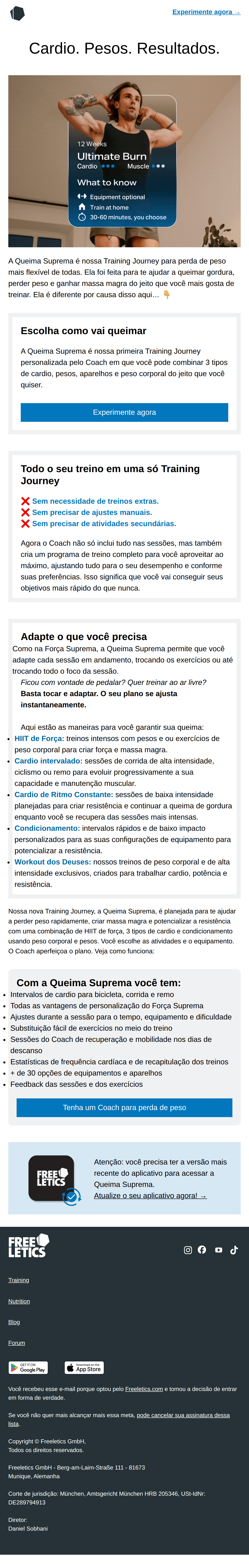 Freeletics: Conheça a Queima Suprema