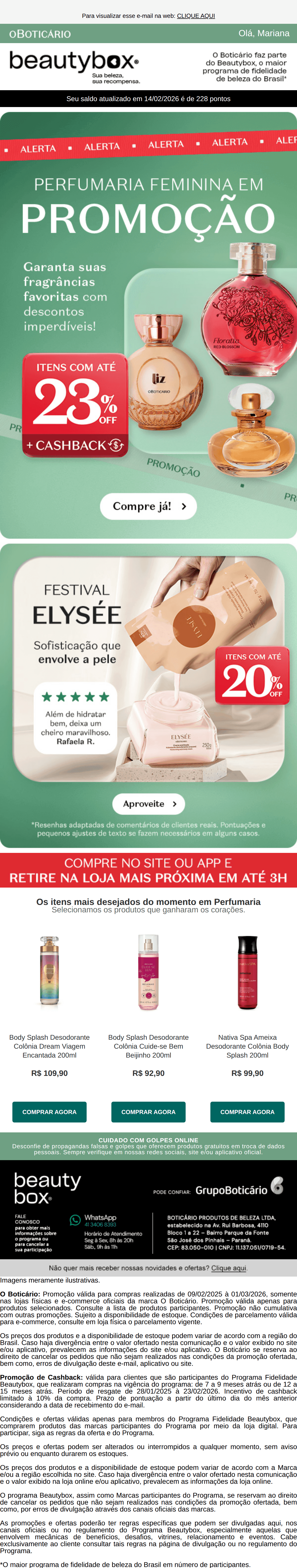 O boticario: Alerta: promo em perfumaria! 🚨