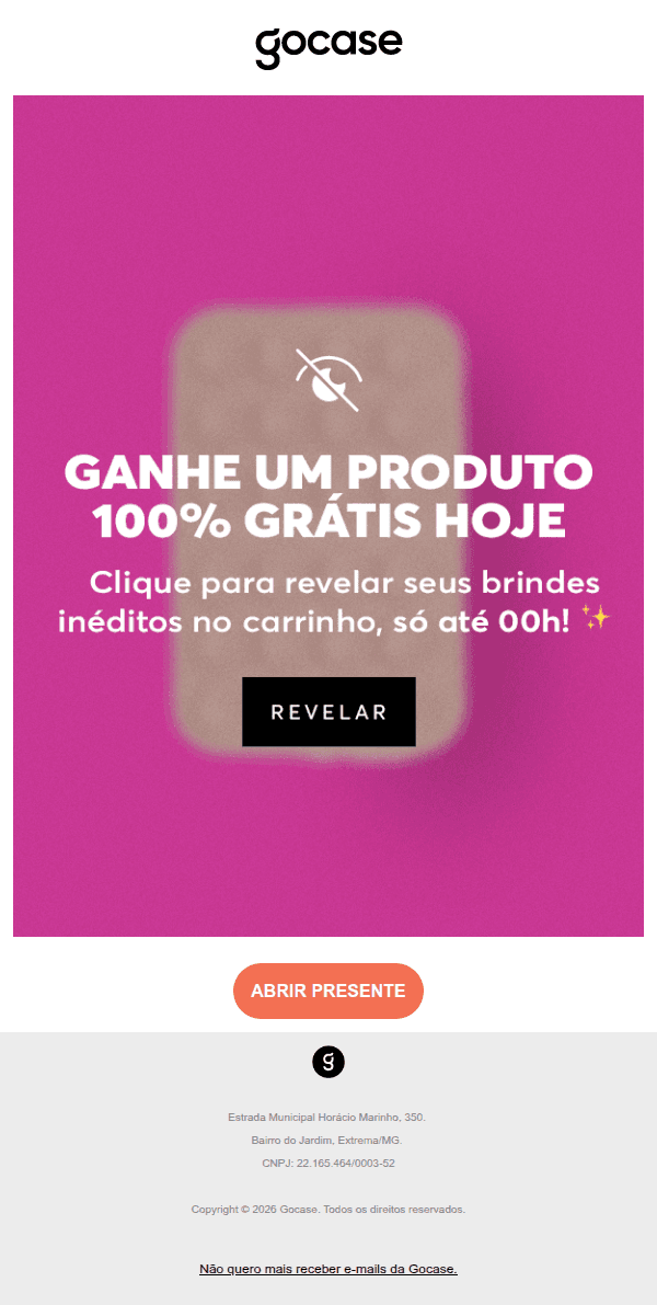 Gocase: @Gocase enviou uma mensagem para você