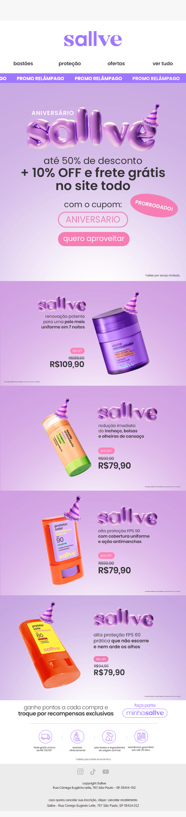 Sallve: 🚨 PRORROGADO: a festa ganhou +1 dia