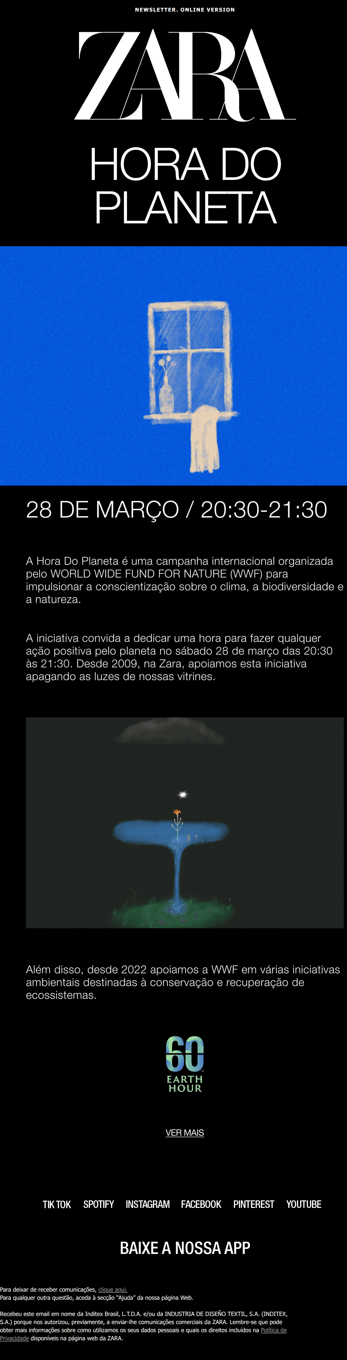 Zara: HORA DO PLANETA