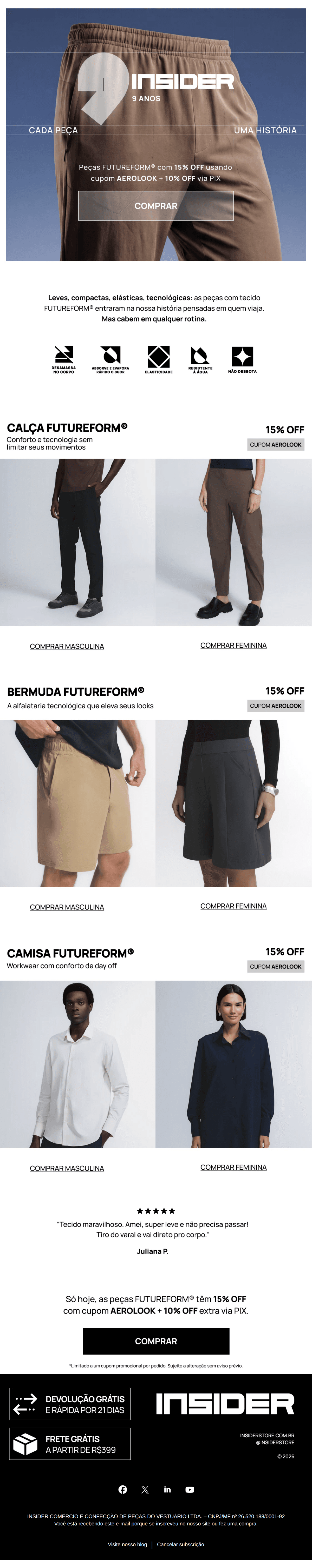 Insider: Feriado tá aí