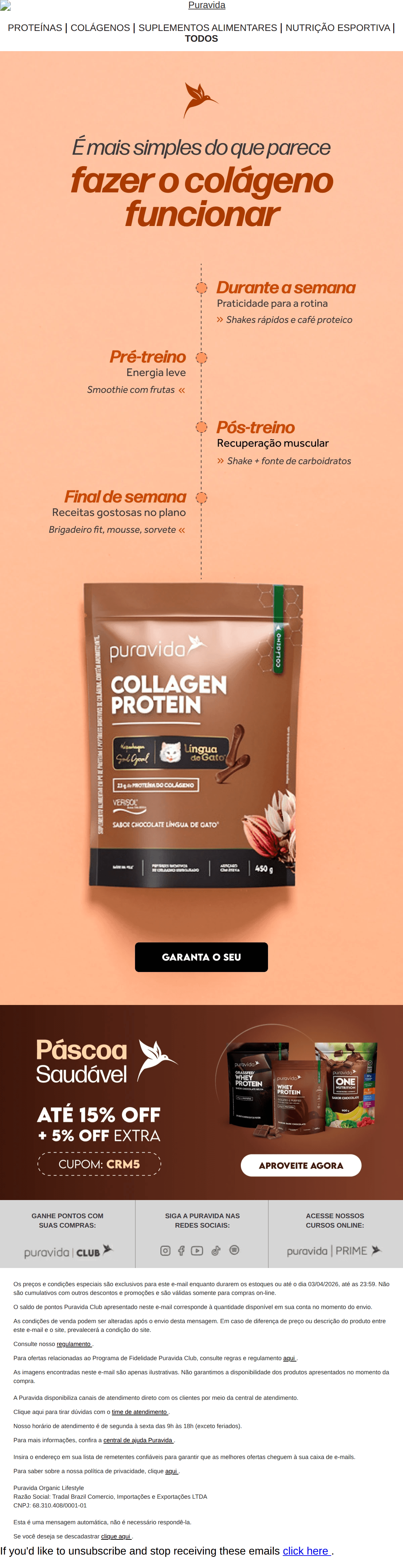 Puravida: Como fazer o colágeno virar rotina? 🎯