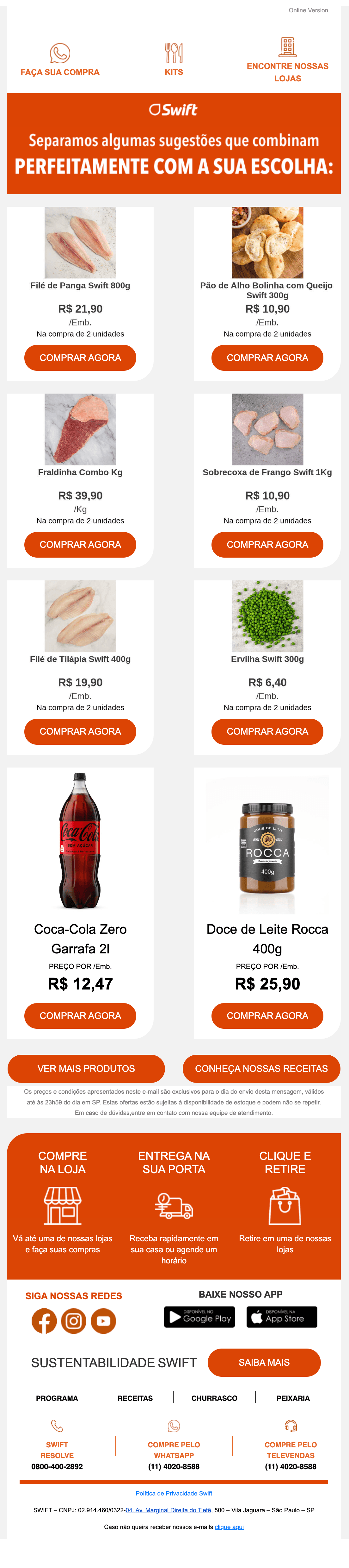 Swift: [name], selecionamos opções que são a sua cara 😉