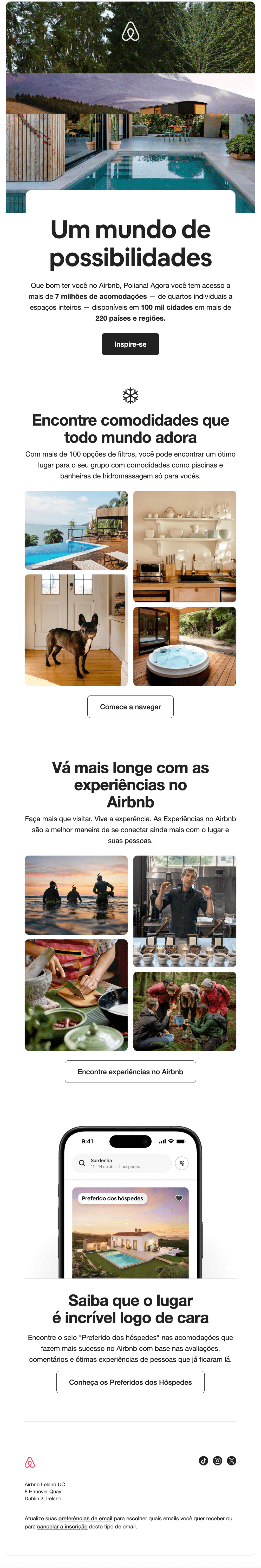 Airbnb: Que bom ter você no Airbnb!