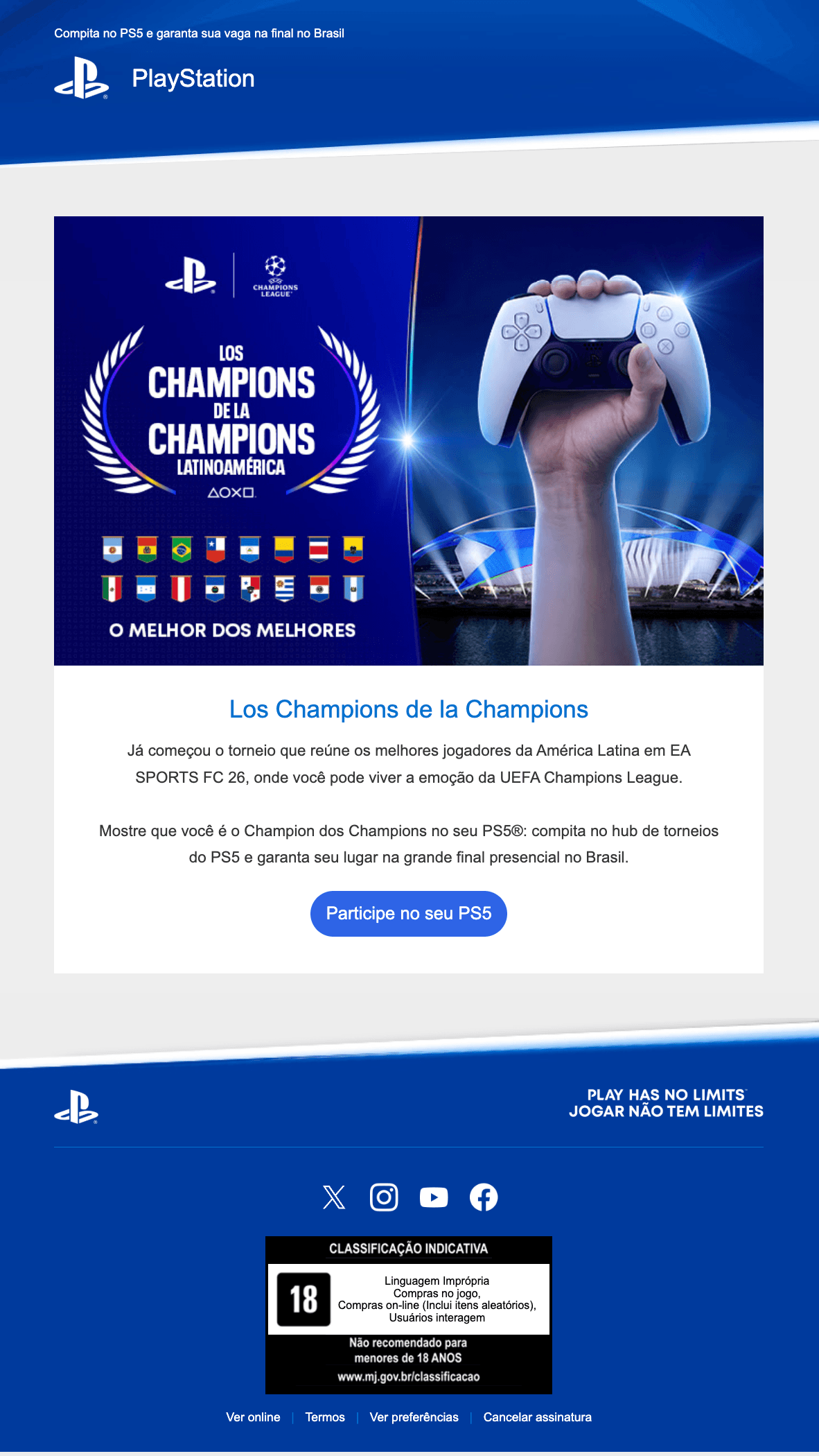 Playstation: Já começou: Los Champions de la Champions 🏆