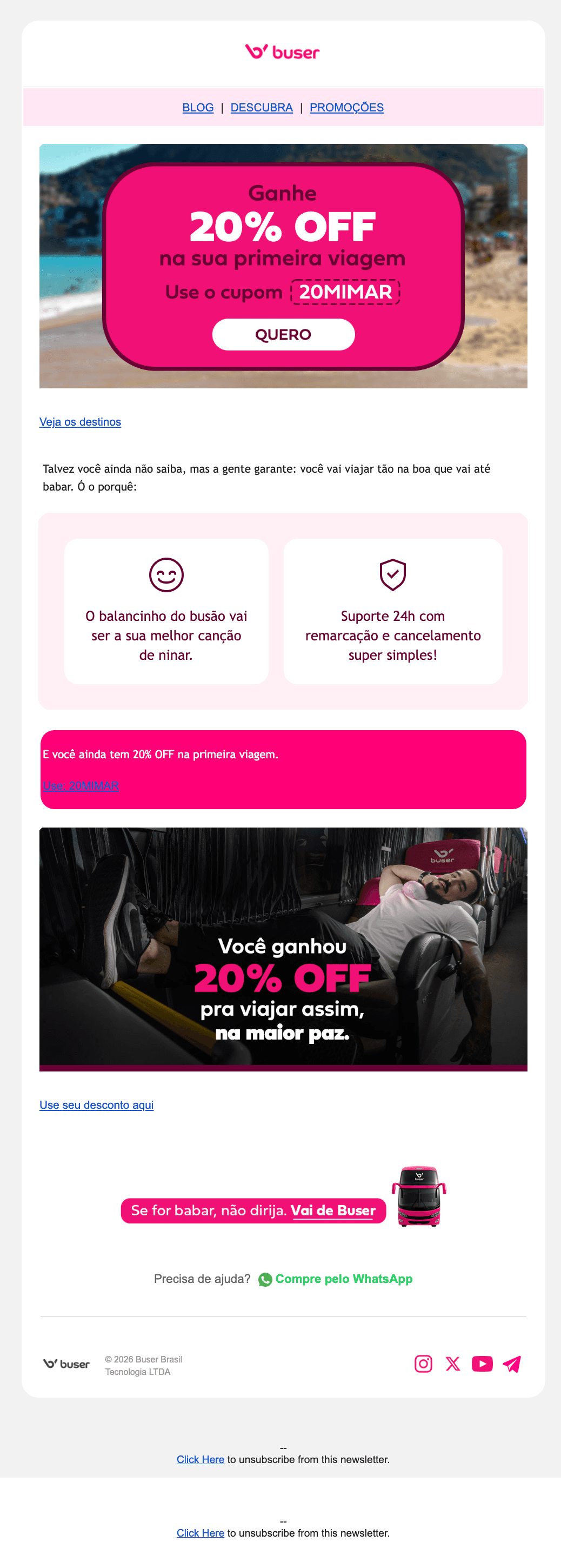 Buser: Isso é um convite. Pra dormir