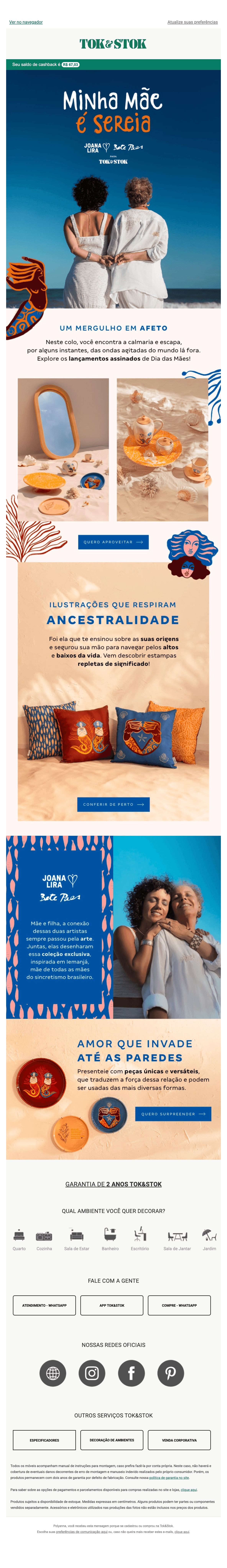 Tok&Stok: Coleção exclusiva: Minha mãe é sereia 🧜💙