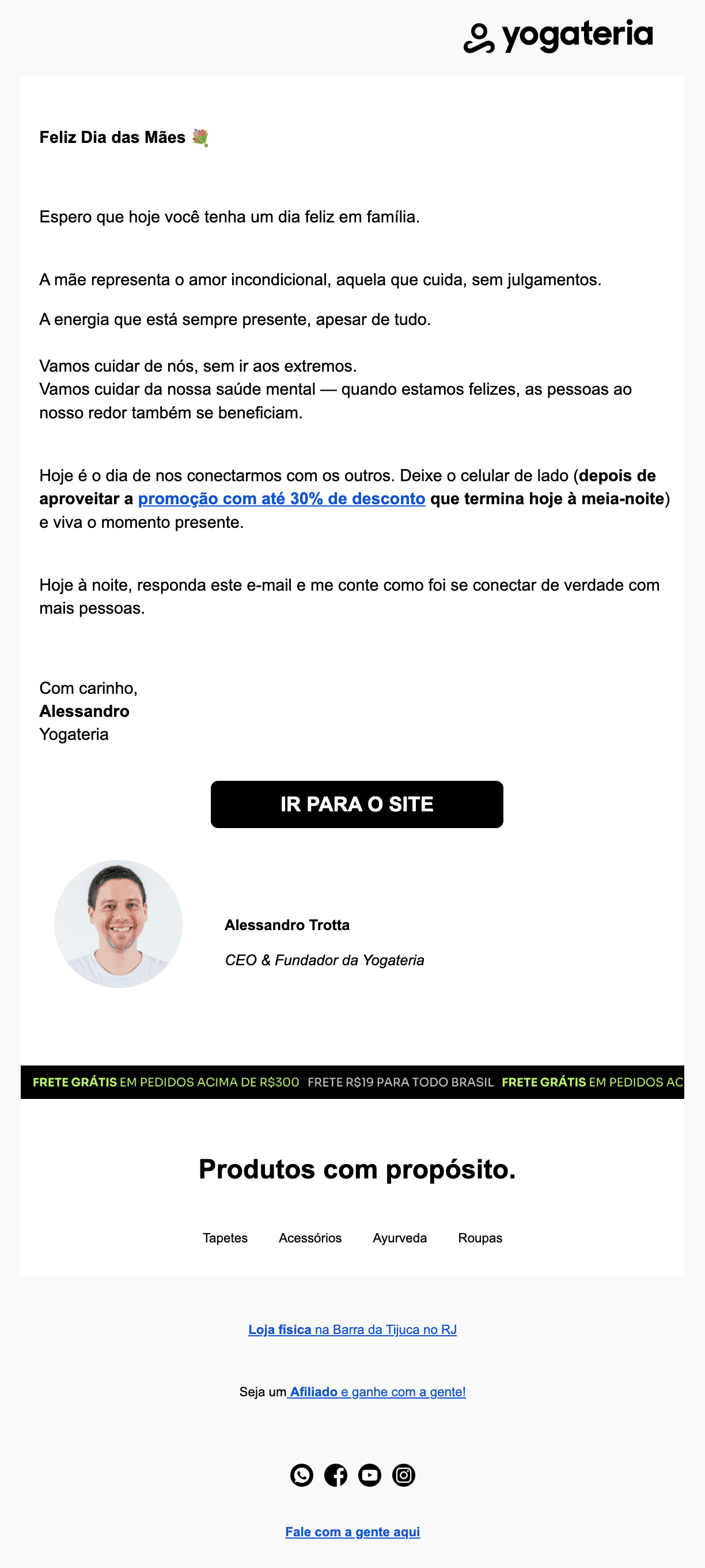 Yogateria: Feliz Dia das Mães! 🌷 Conecte-se com a família e aproveite até