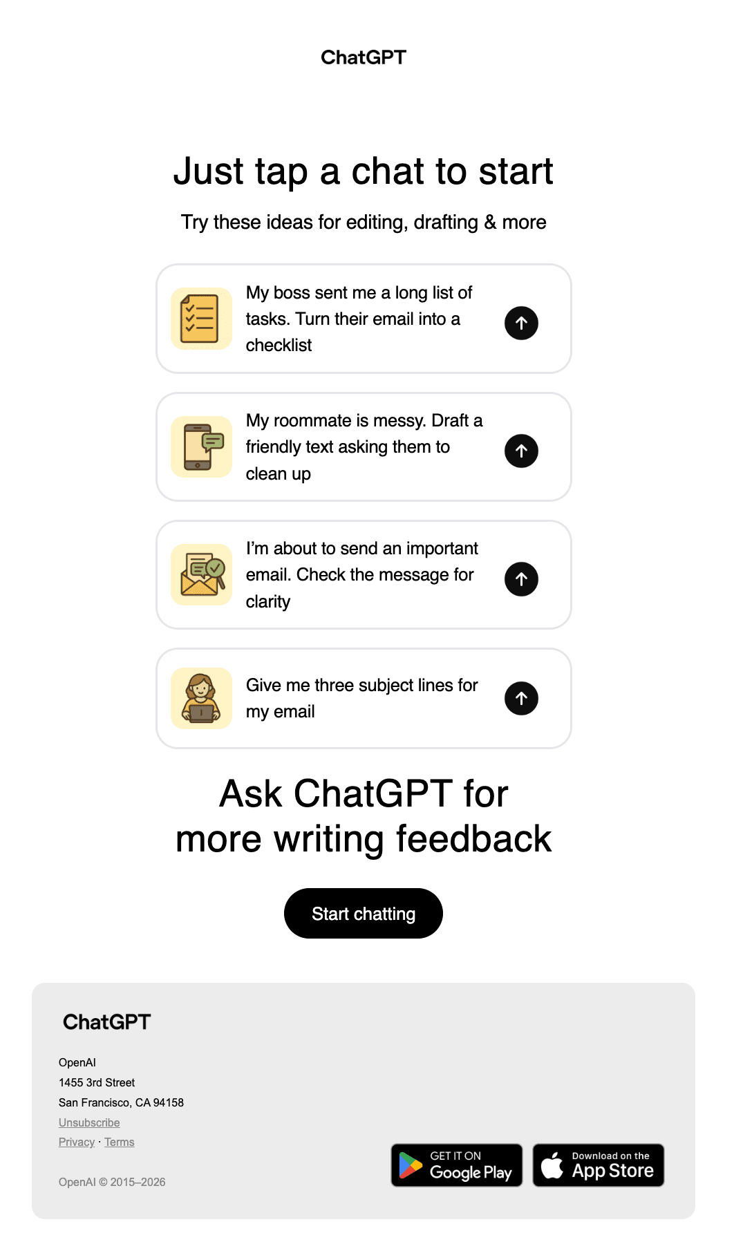 Openai: Write faster with ChatGPT