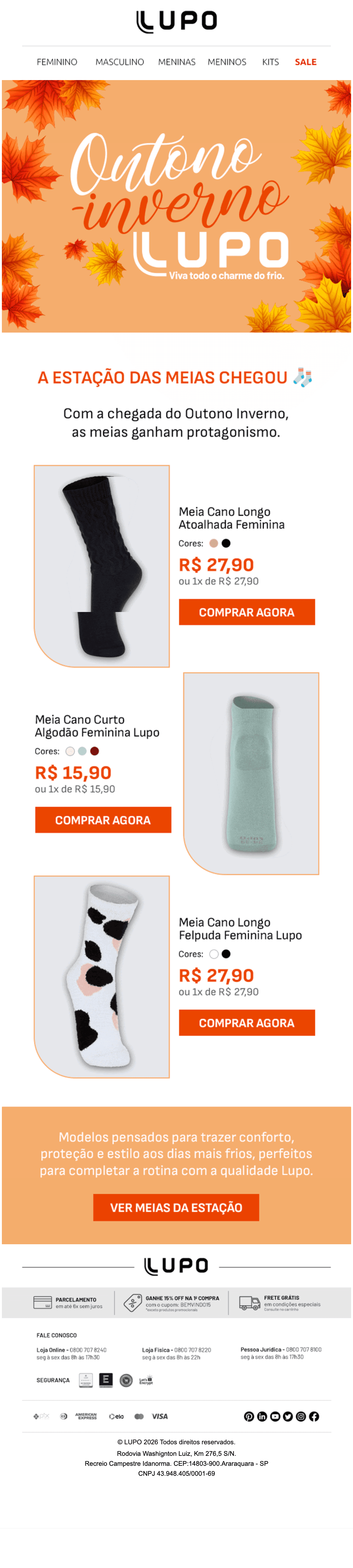 Lupo: Outono inverno Lupo | Meias que ganham protagonismo