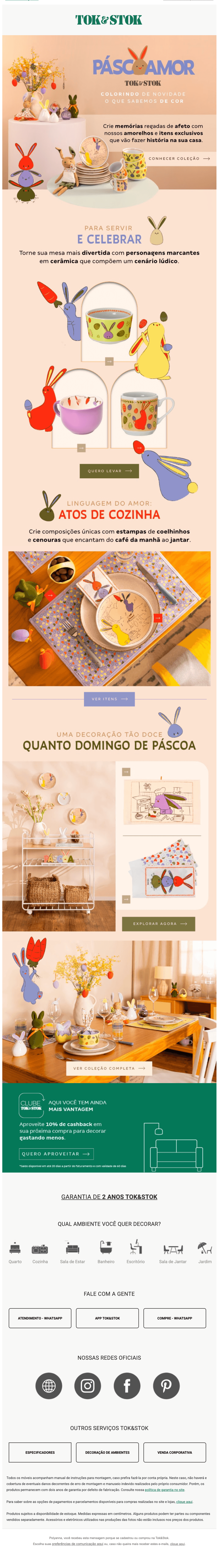 Tok&stok: Chegou a coleção Páscoamor ✨