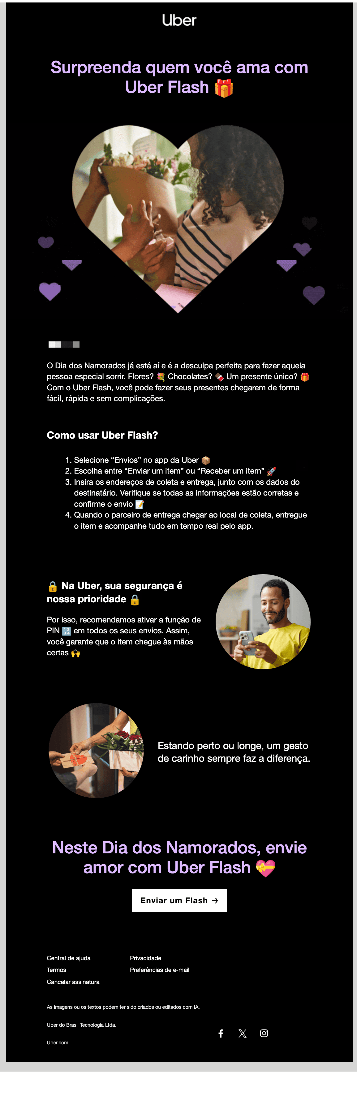 Uber: Dia dos namorados está chegando!❣️