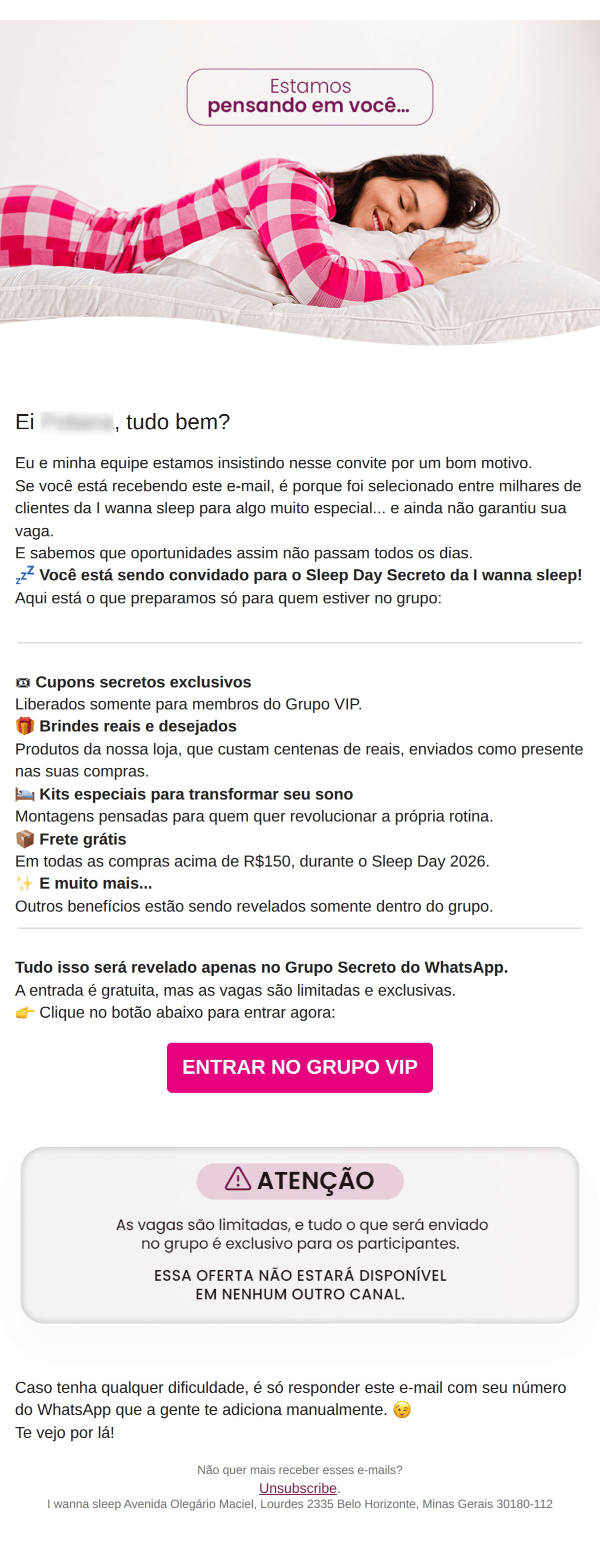 I wanna sleep: A melhor notícia da sua segunda-feira! ✨
