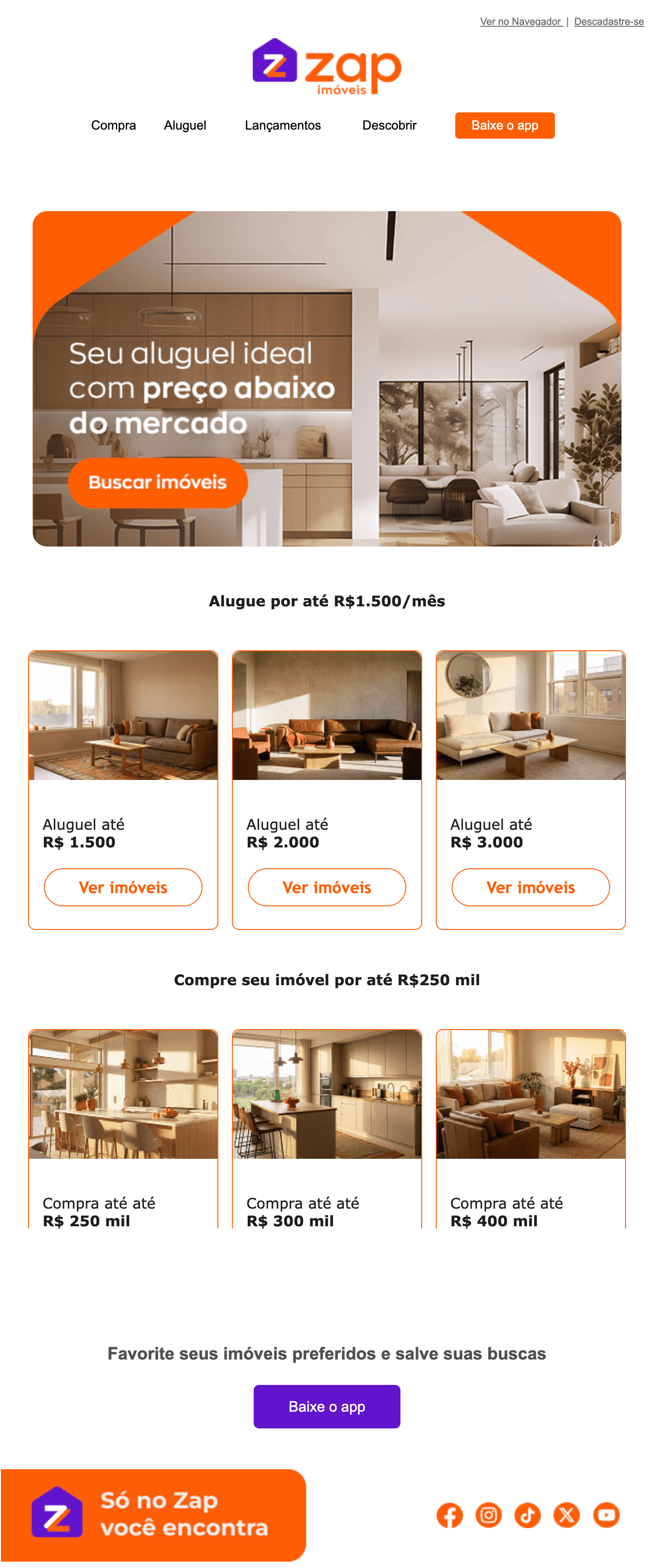 Zap: Imóveis abaixo do preço de mercado! 💰