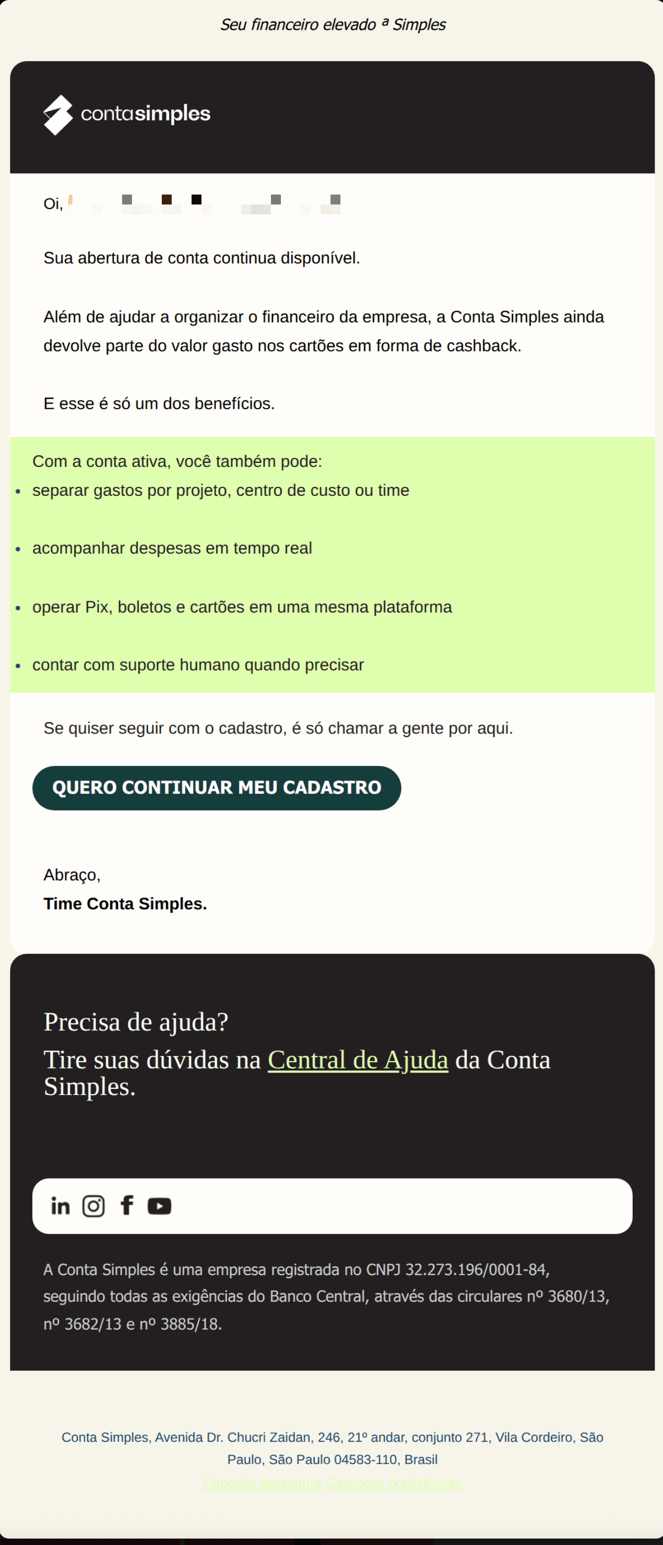 Conta simples: Ainda dá tempo de concluir sua Conta Simples