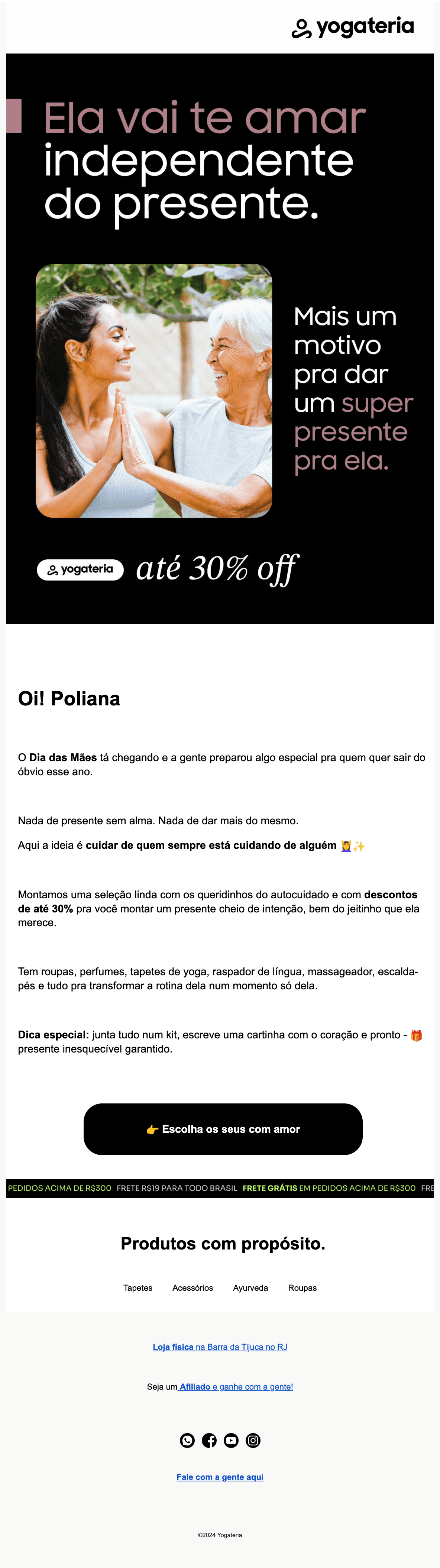 Yogateria: 💝 Já escolheu os presentes de Dia das Mães?