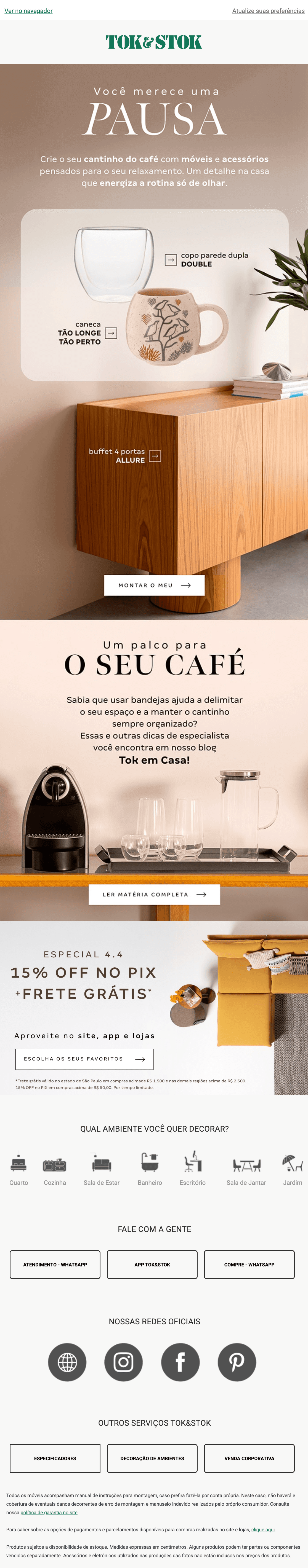 Tok&stok: Dicas para o seu cantinho do café ☕