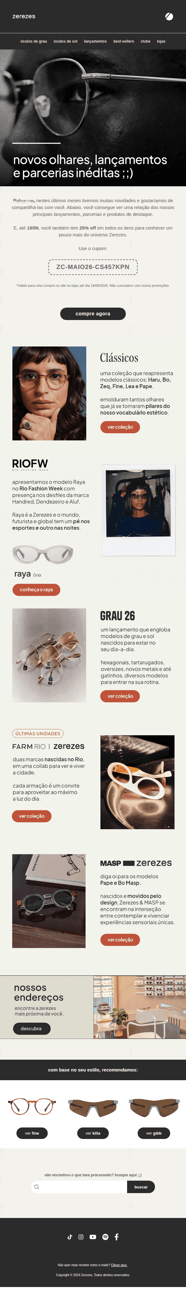 Zerezes: várias novidades e um presente especial 🎁