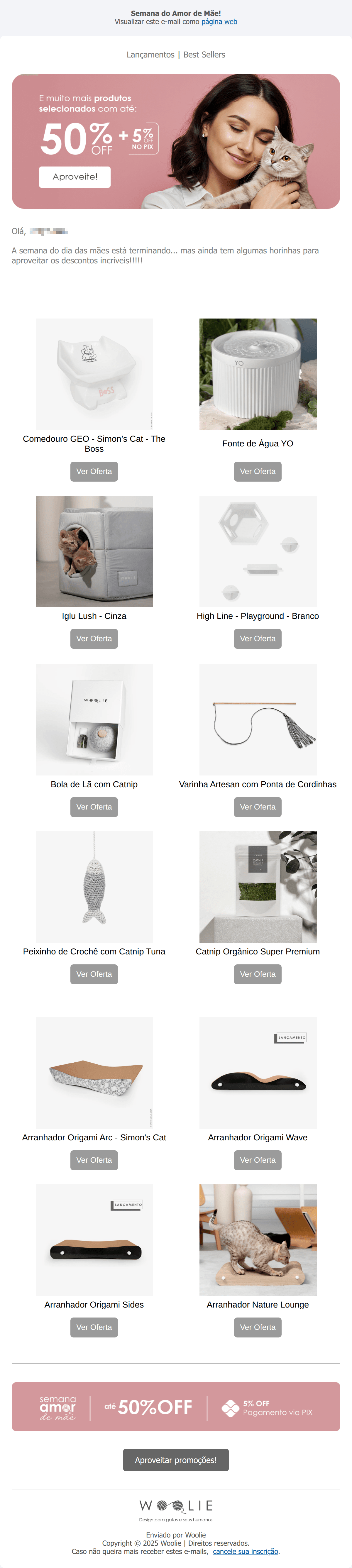 Woolie: 50% OFF | Últimas Horas