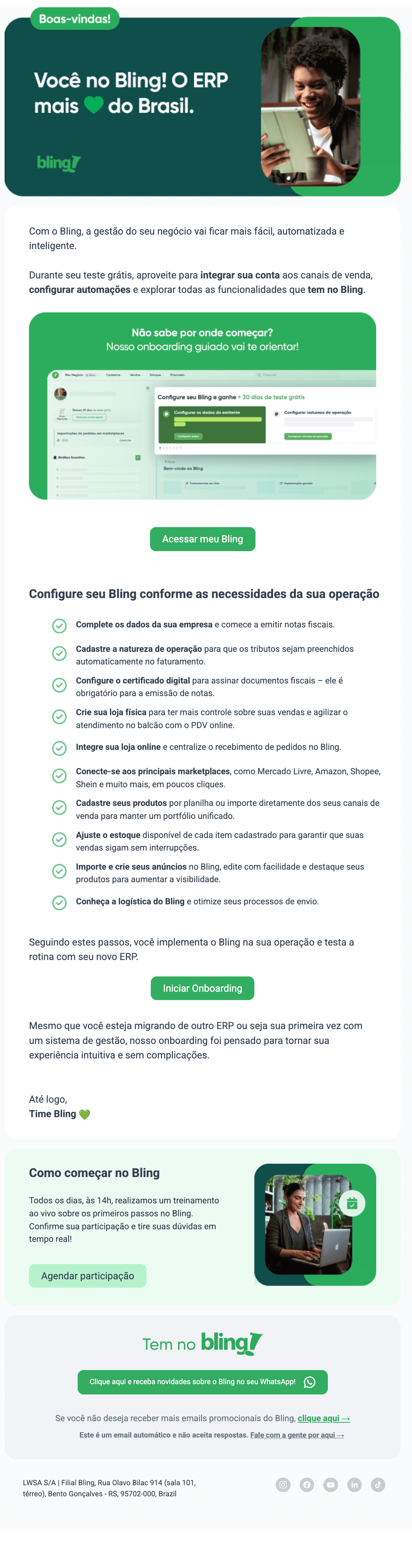 Bling: Boas-vindas ao Bling 💚