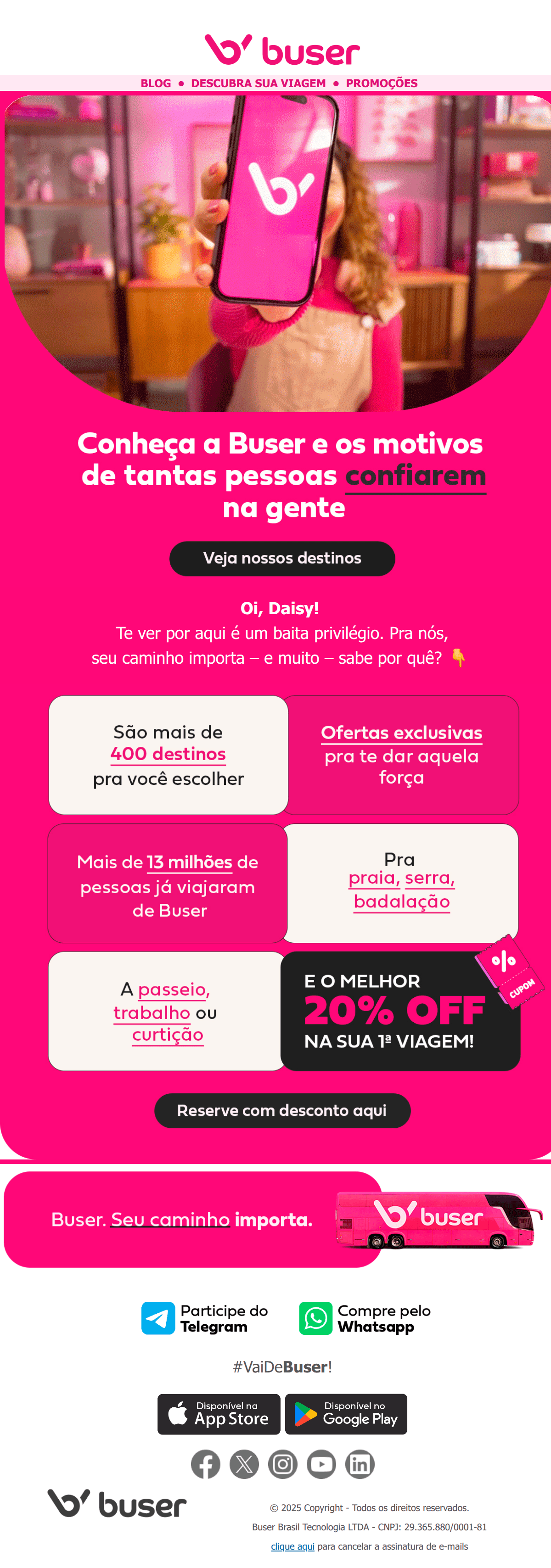 Buser: Oi, viajante!