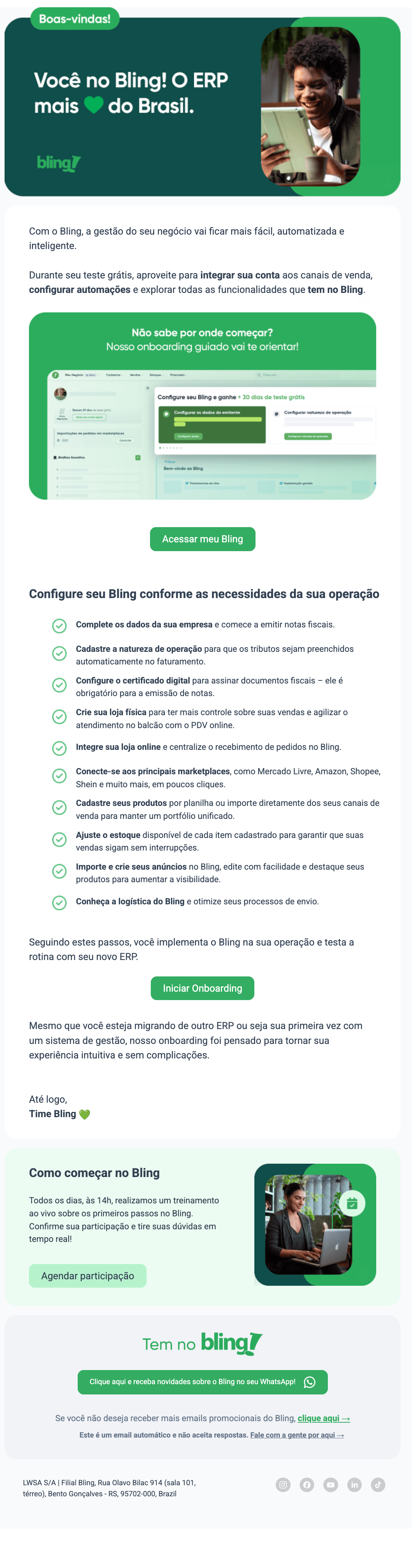 Bling: Boas-vindas ao Bling 💚