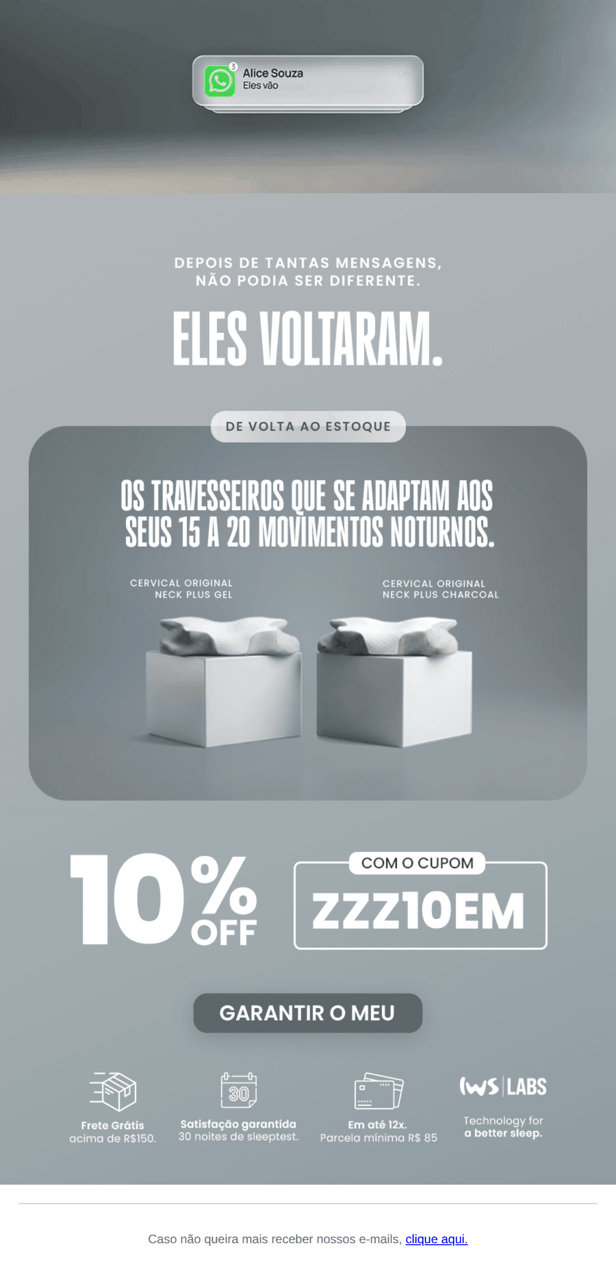 I wanna sleep: Depois te tantas mensagens, não podia ser diferente...