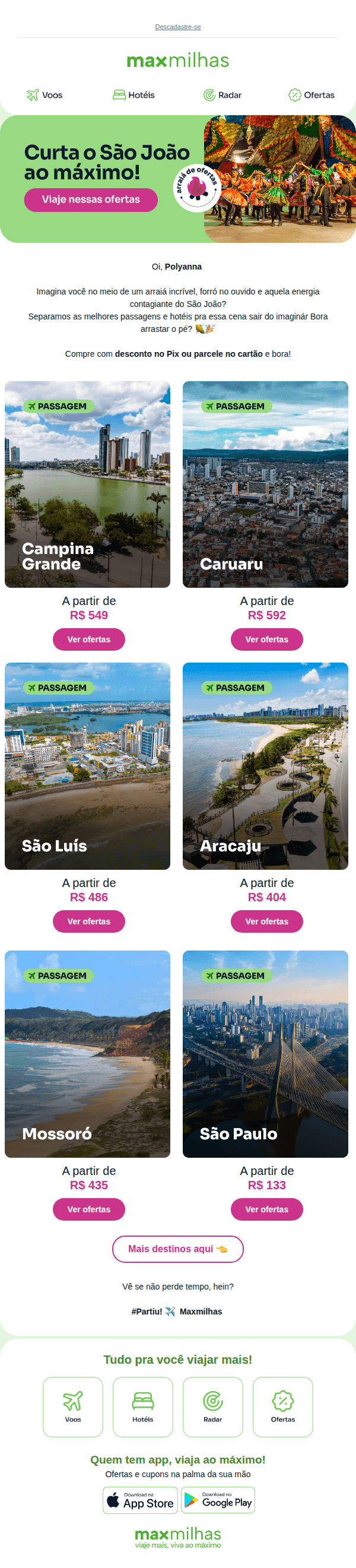 Maxmilhas: Junho sem São João? Isso não existe aqui! 🌽👀