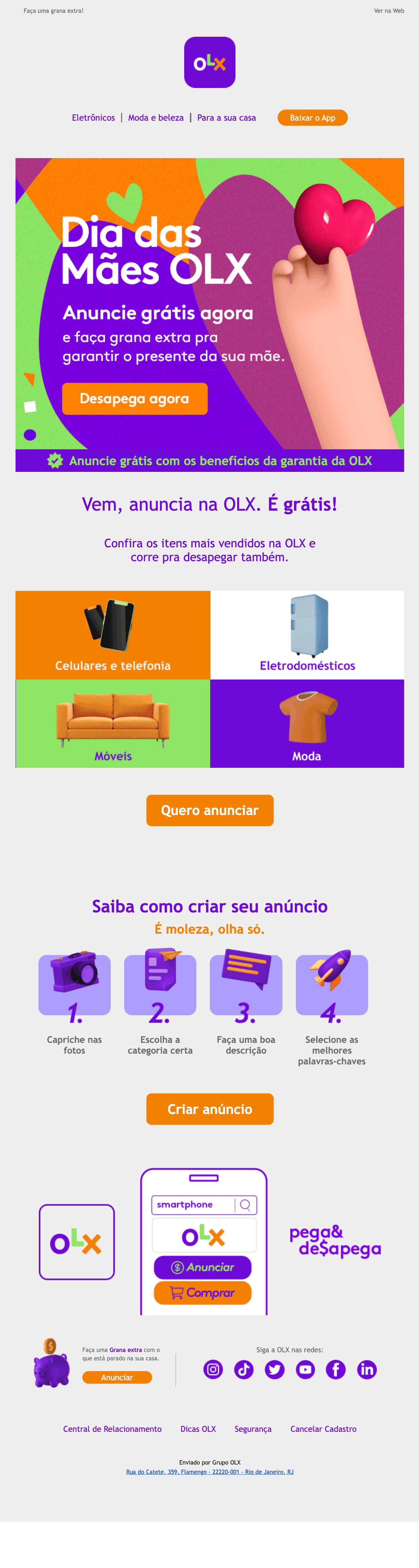 Olx: Grana extra pro dia das mães 🤑