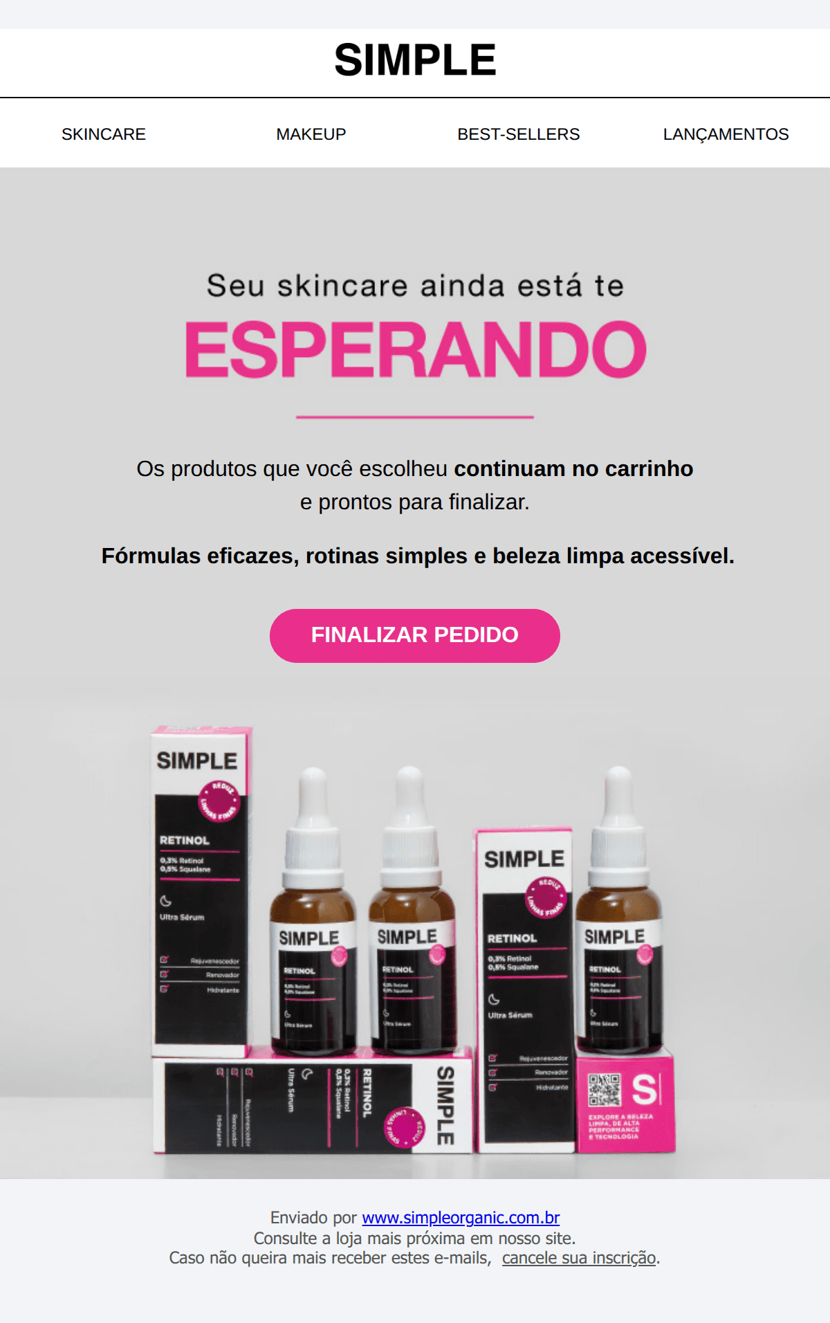 Simple Organic: Poliana, esqueceu de algo no carrinho 👀 🛒