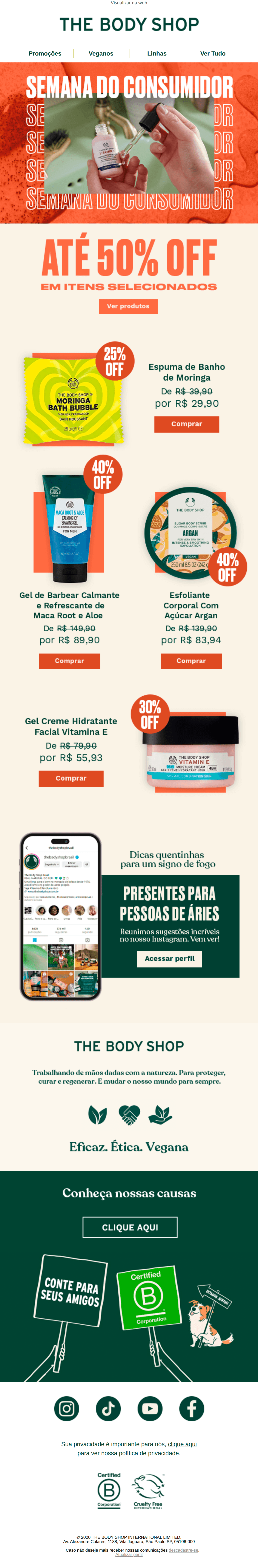 The Body Shop: #TBT Dia do Consumidor