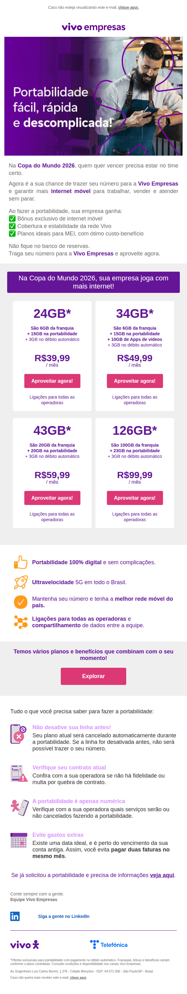 Vivo: Oferta turbinada: até 40GB de bônus 💥
