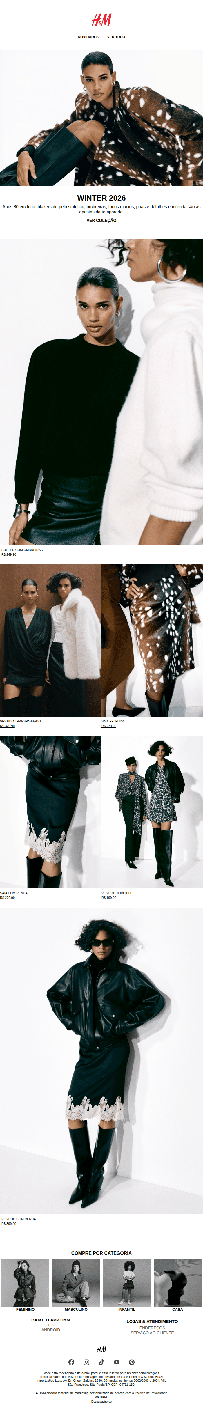 H&m: Winter 2026