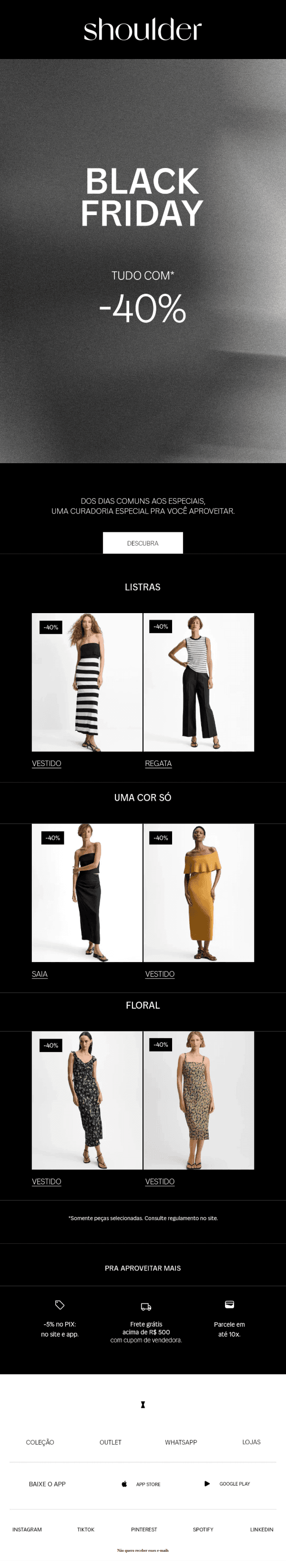Shoulder: Na Black Friday.