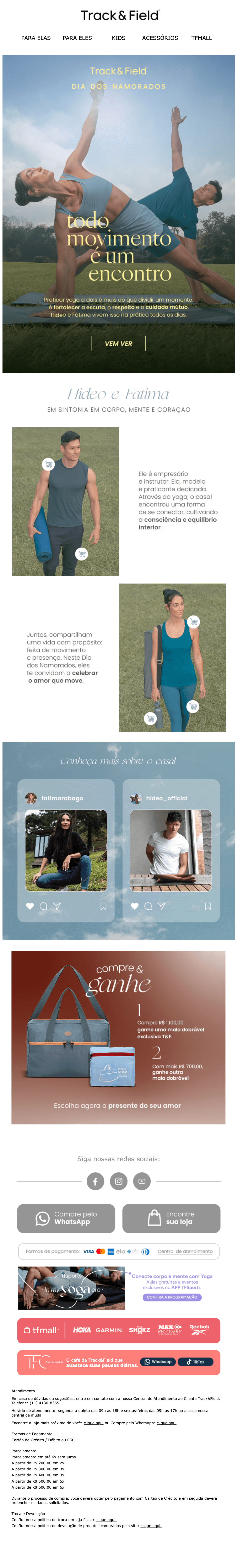 Track and field: Amor e equilíbrio: celebre o Dia dos Namorados com yoga